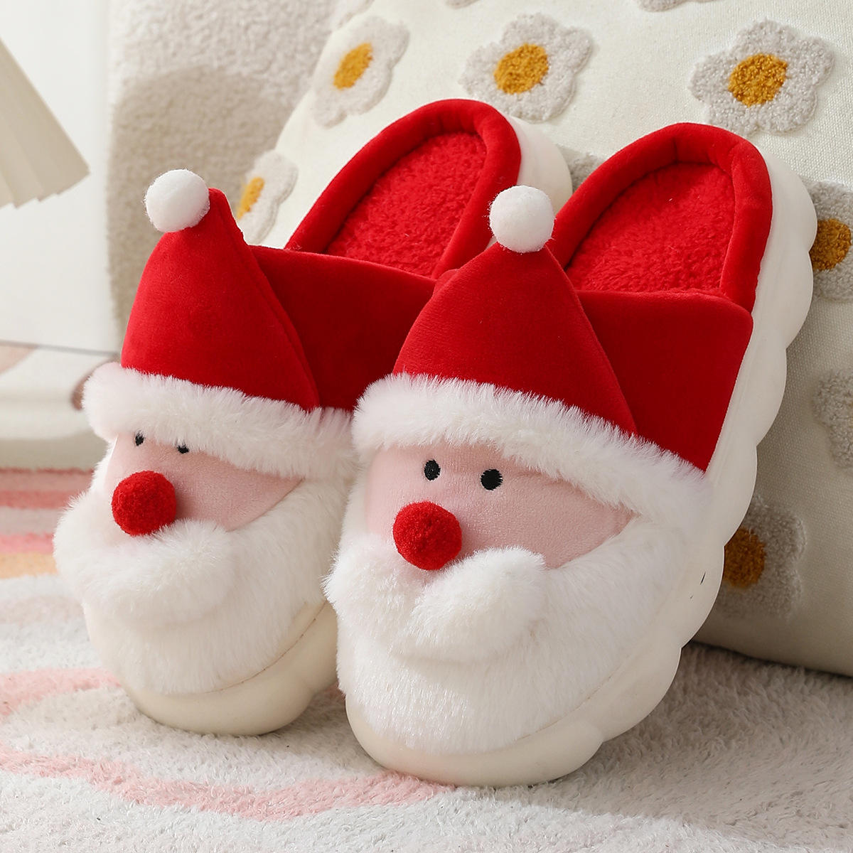 women's christmas stock for slippers cute fuzzy reindeer indoor cozy shoes cushioning quick shipping home bedroom slipper women's christmas stock for slippers cute fuzzy reindeer indoor cozy shoes cushioning quick shipping home bedroom slipper