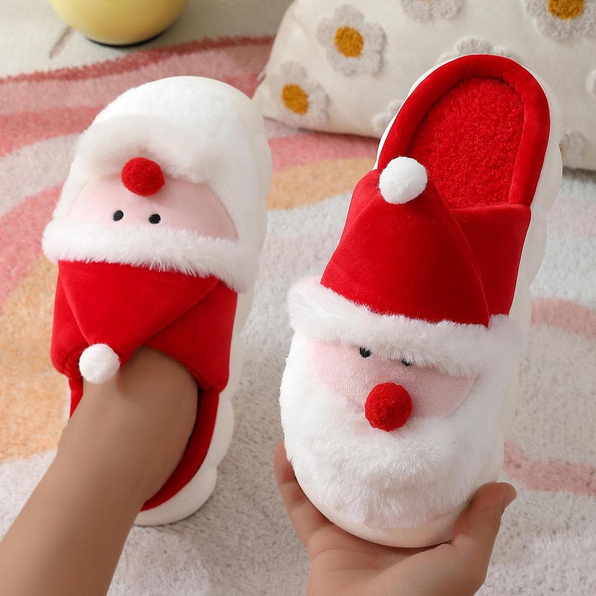 women's christmas stock for slippers cute fuzzy reindeer indoor cozy shoes cushioning quick shipping home bedroom slipper women's christmas stock for slippers cute fuzzy reindeer indoor cozy shoes cushioning quick shipping home bedroom slipper