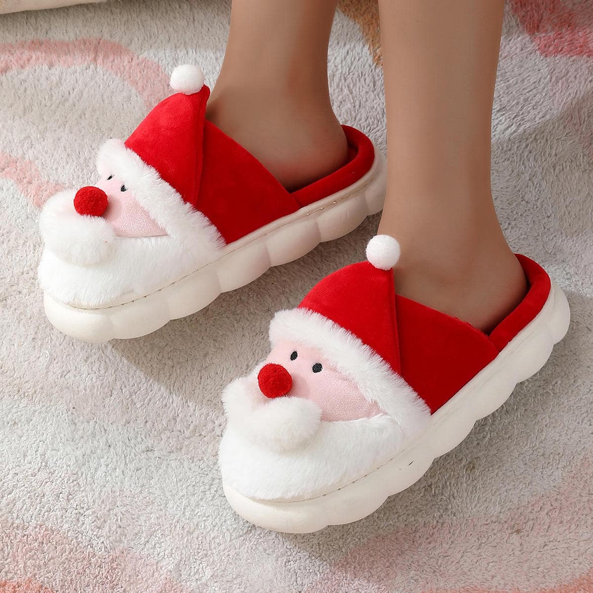 women's christmas stock for slippers cute fuzzy reindeer indoor cozy shoes cushioning quick shipping home bedroom slipper women's christmas stock for slippers cute fuzzy reindeer indoor cozy shoes cushioning quick shipping home bedroom slipper